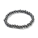 Synthetic Non-magnetic Hematite Beaded Stretch Bracelets BJEW-D446-B-22-2