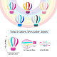 Sunnyclue 1 caja de cuentas de silicona coloridas de doble cara con temática de parque de atracciones sueltas SIL-SC0001-07-2