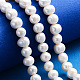Klasse eine natürliche kultivierte Süßwasserperle Perlen Stränge X-PEAR-L001-B-08-5