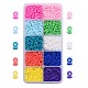 110g 10 Farben handgemachte Polymertonperlen CLAY-SZ0001-28-1