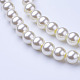 8 hilos de perlas de perlas de vidrio HY-TA0001-A-02-2