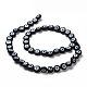 Chapelets de perles rondes de chalumeau manuelles de mauvais œil LAMP-L058-8mm-20-4