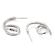Brass Spiral Stud Earrings EJEW-K264-09P-2