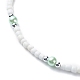 Bracelet et collier de perles de plastique et de verre et de perles de rocaille SJEW-JS01255-5