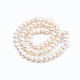 Fili di perle di perle d'acqua dolce coltivate naturali PEAR-N013-04B-01-2