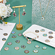 SUPERFINDINGS 48Pcs 8 Styles Printed Alloy Pendants FIND-FH0007-79-6