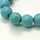 Synthetic Turquoise Beads Strands TURQ-D106-12mm-M-2