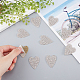 Heart Shape Glass Rhinestone Car Stickers RB-FH0001-002-3