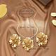 Комплекты из цветочного сплава сережек и ожерелий с подвесками для женщин FS-WGBCE4A-01-4