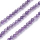 Natural Amethyst Beads Strands G-F619-12-3mm-1