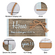Hängende Wanddekorationen aus Naturholz für die Dekoration von Haustüren HJEW-WH0012-02-5