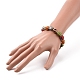 Bracelet extensible en perles de porcelaine colorées faites à la main de style ethnique pour femme BJEW-JB09089-02-3