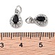 Латунные микро проложить кубического циркония подвески KK-B102-01P-02-3