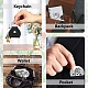 CREATCABIN Hand Pocket Hug Token Long Distance Relationship Keepsake Keychain Stainless Double Sided Coin with Leather Clip Keychain for Women Daughter 1.2Inch-Beautiful You Can Do Amazing Things DIY-CN0002-67B-5