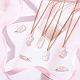 FINGERINSPIRE 20 Pcs Natural Quartz Crystal Pendant Gold Plated Wire Wrapped Quartz Clear Crystal Gemstone Pendant without Chain Healing Stones Pendant for Necklaces Earrings Jewelry Making FIND-FG0001-58-5