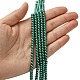 Umweltfreundliche runde Perlenstränge aus gefärbtem Glasperlen HY-A002-4mm-RB118-4