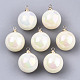 Pendentifs de perle d'imitation acrylique X-OACR-N010-020A-01-2