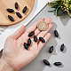 Perles d'obsidienne noire naturelle à facettes sans trou olycraft G-OC0003-60-3