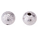 Perles rondes en laiton texturées KK-PH0004-07P-3