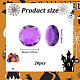 Fingerinspire粘着性アクリルラインストーンステッカー  DIYの装飾や工芸品  多面カット  青紫色  半円  40x7mm  20個/箱 SACR-FG0001-02B-2