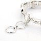 Laiton vintage avec motif aléatoire bouton alliage de zinc cran de glace bracelets BJEW-O027-09-NR-4