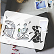 Schablonenvorlagen aus Kunststoff zum Zeichnen DIY-WH0396-0163-3