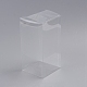 折り畳み式透明PVCボックス  クラフトキャンディー包装用  結婚式  パーティーギフトボックス  正方形  透明  14x7x7cm CON-WH0070-56-2