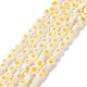 Chapelets de perle de millefiori en verre manuelles LAMP-J035-4mm-74-1