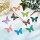 UNICRAFTALE 10 Colors Butterfly Filigree Joiners Links 20pcs Stainless Steel Charms Links Mixed Colors Connectors for Bracelet Necklace Jewelry Making STAS-UN0030-96-4