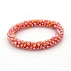 Galvanoplastie perles de verre bracelets X-BJEW-F083A-B03-1