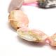 Chapelets de perles en opale rose naturelle G-F477-18-29x21mm-4