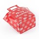 Bolsa de regalo de papel kraft creativo plegable rectángulo tema navideño CON-B002-02B-6