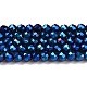 Chapelets de perles en verre électroplaqué GLAA-H021-01B-FP03-2