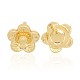 Nickel Free & Lead Free Light Gold Plated Alloy Flower Charms PALLOY-J169-41G-NR-1