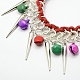 Fashion Brass Bell Bib Statement Necklaces NJEW-PJN407-2