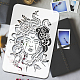 Plastic Drawing Painting Stencils Templates DIY-WH0396-190-3
