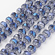 Chapelets de perles en verre électroplaqué EGLA-J146-FR8mm-B01-1