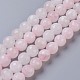 Natürlichen Rosenquarz Perlen Stränge G-C065-10mm-3-1
