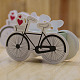 クラフト紙の結婚式の好きなギフトボックス  自転車  ダークカーキ  10x3.5x6.8cm CON-WH0058-01-1