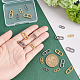 UNICRAFTALE 20pcs 2 Colors 2 Size Oval Connector Pendant 304 Stainless Steel Connector Charms Metal Frame Links for Bracelet Necklace Jewelry Making Golden Stainless Steel Color 13~18.4mm STAS-UN0036-86-2