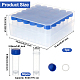 OLYCRAFT 36Pcs 5ml Cryo Tubes Plastic Vials with Screw Caps Small Sample Tubes Test Tubes with Storage Box Plastic Freezing Tubes Clear Vial Blue Seal Cap Container for Lab Supplies CON-OC0001-56-2