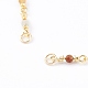 Natürlicher Turmalin handgefertigte Perlenketten Armbandherstellung AJEW-JB00907-02-2