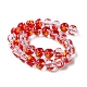 Stränge aus transparenten Glas-Emaille-Perlen im chinesischen Stil GLAA-G107-05A-1