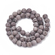 Teñidos de piedras preciosas naturales hebras de abalorios G-T106-344A-3