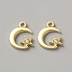 Подвески из сплава и страза FIND-WH0173-201G-1