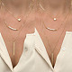 Einfache Design-Legierung abgestufte Halsketten NJEW-N0052-004-2
