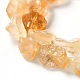 Grobe natürliche Citrin Perlen Stränge G-G010-13-3