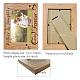 Rectangle with Heart & Word Wooden Photo Frames AJEW-WH0292-006-2
