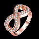 Tin Alloy Czech Rhinestone Infinity Rings For Women RJEW-BB16351-6RG-2