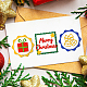 クリスマスのテーマ炭素鋼切断ダイステンシル  DIYスクラップブッキング用  フォトアルバム  装飾的なエンボス紙カード  ステンレス鋼色  スタンプ模様  55~108x55~108x0.8mm  4個/セット DIY-WH0309-1212-2
